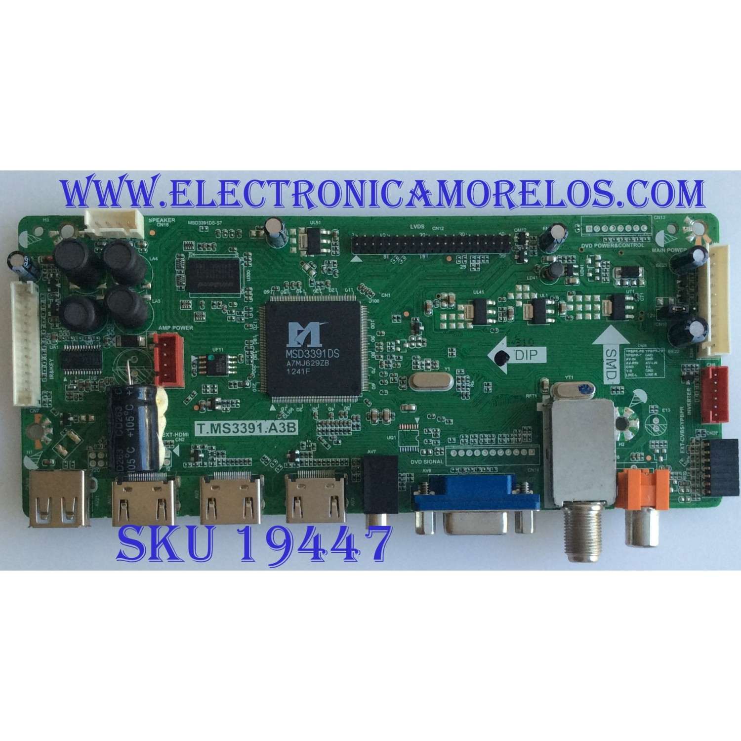 MAIN / APEX / L12110310 V.1 / T.MS3391.A3B / ST3151A05-1 / PANEL V460HK1-PS1-E1 / V450HJ1-PE1 REV. C2 / MODELO LE4643T