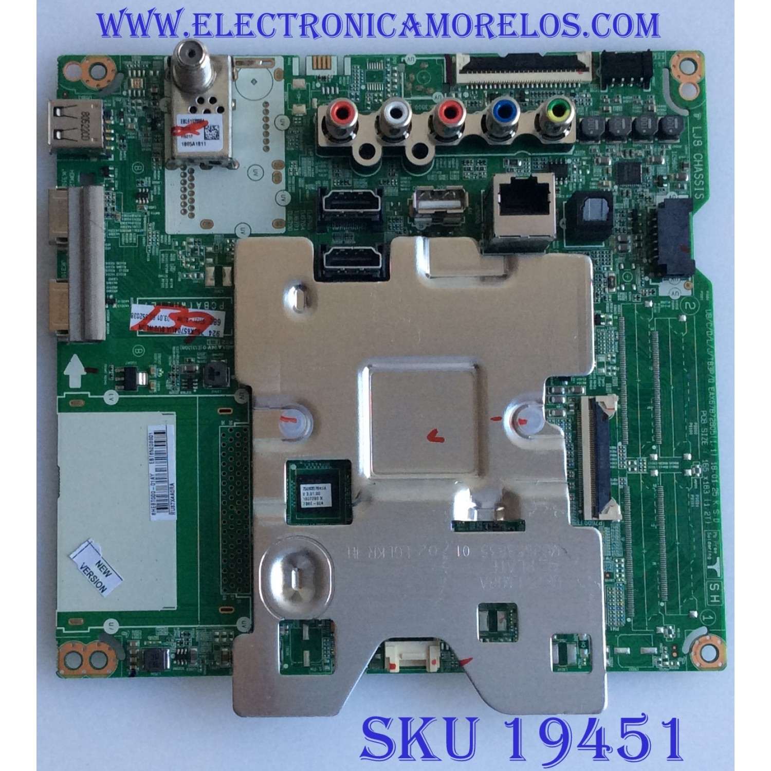 MAIN / LG / EBT65203801 / EAX67872805 / PANEL NC750DQE-AAGR2 / MODELO 75UK6570AUA.AUSWLOR