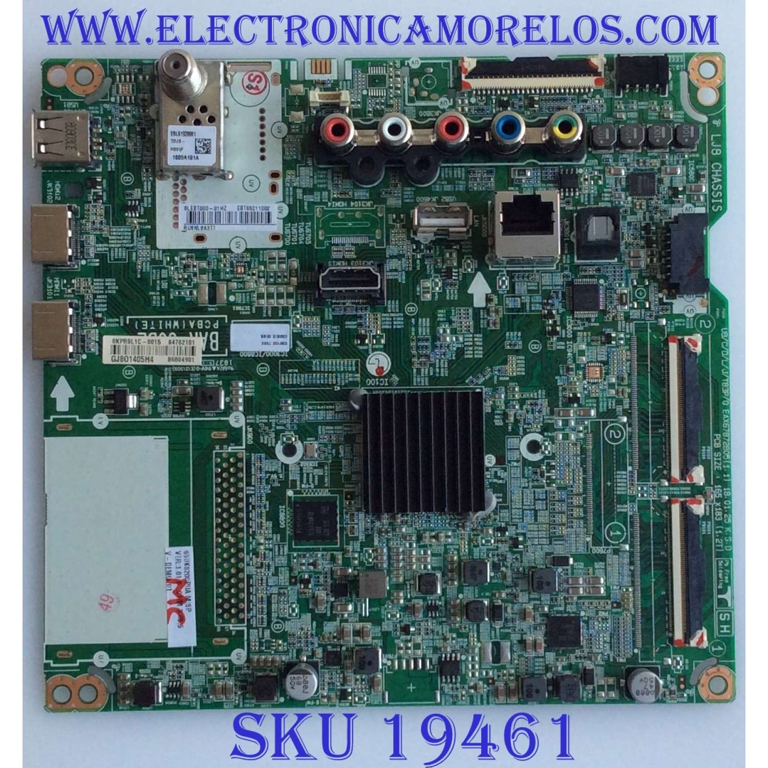 MAIN / LG / EBT65211002 / EAX67872805(1.1), EBT65211002, 8LEBT000-01AU / 64762101 / 86804901 / PANEL NC650DGG-AAGX1 / MODELO 65UK6200PUA AUSWLOR