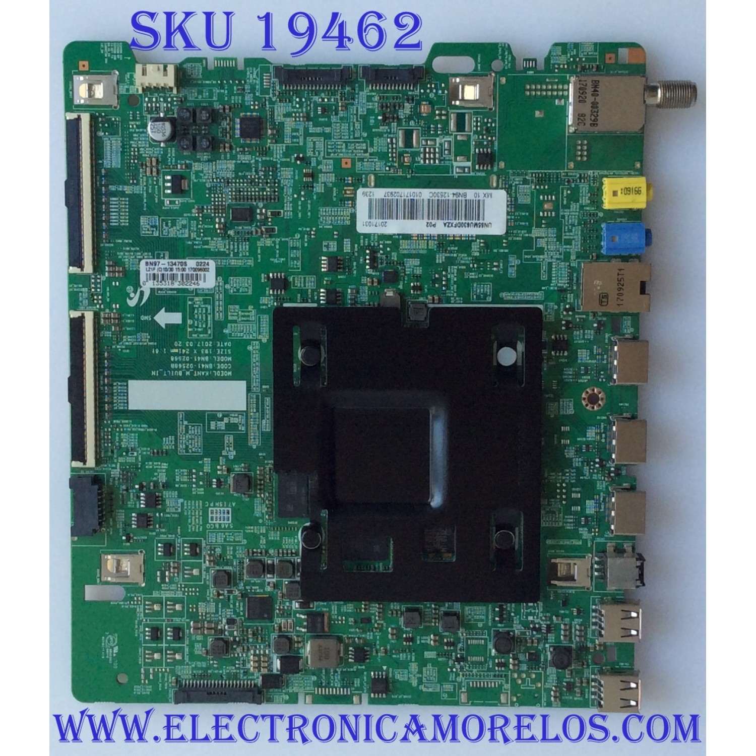 MAIN ORIGINAL PARA TV SAMSUNG / NUMERO DE PARTE BN94-12530C / BN94-12530C, BN97-13470S, BN41-02568B / PARTES SUSTITUTAS BN94-12529C / MODELO UN55MU630DFXZA AA02 /  UN55MU630DFXZA AA08
