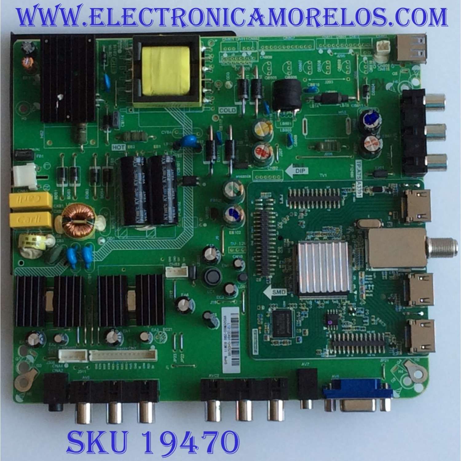 MAIN / FUENTE / (COMBO) / APEX / L12120491 / TP.A75A3391 / T201211039 / PANEL HV320WXC-200 / MODELO LE3242