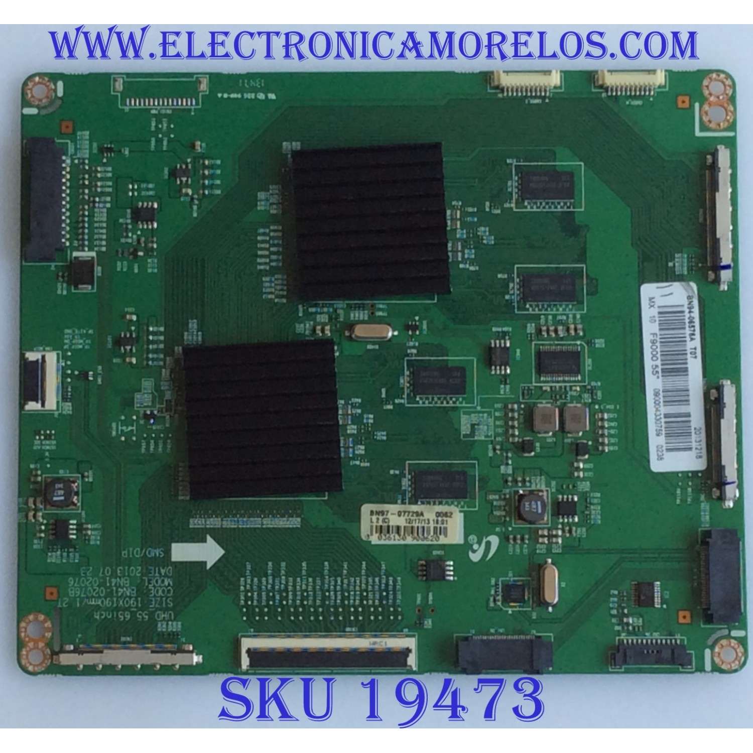 TARJETA FRC PARA TV SAMSUNG 4K UHD SMART TV / BN94-06576A / BN97-07729A / BN41-02076B / SUSTITUTAS BN94-06667A / BN94-06577A / BN94-06621A / BN94-06622A / BN94-06666A / BN94-07040A / BN94-07041A / PANEL CY-KF650FSLV2H / MODELOS UN65F9000 / UN65F9000AFXZA