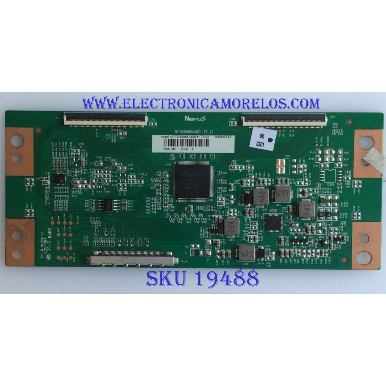 T-CON / SCEPTRE / C1TV53DG / NTI500UHDDJ6QE1-T3_B2 / 900005333 / 788N1M8 / MODELO X505BV-FSR