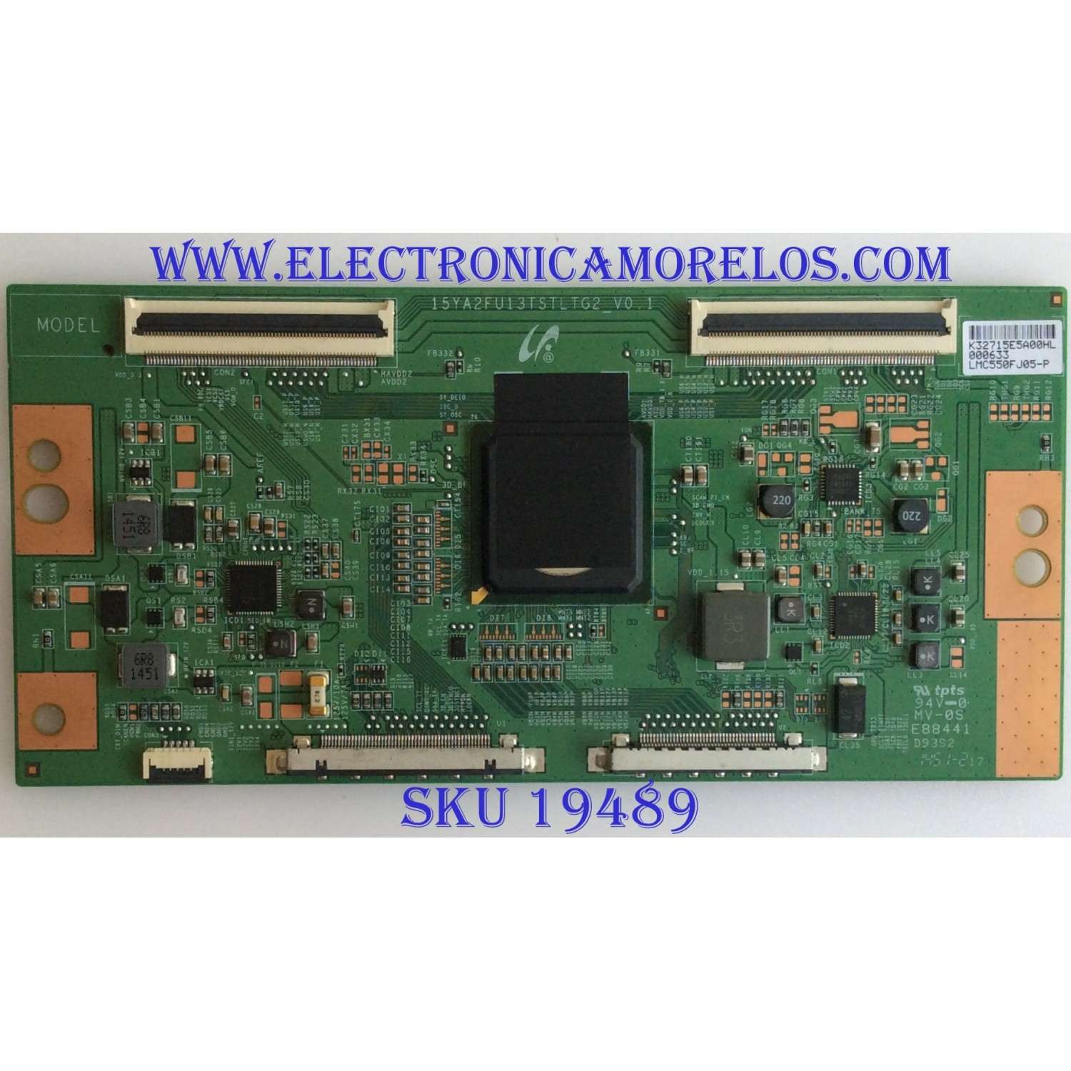 T-CON / PANASONIC / K32715E / 15YA2FU13TSTLTG2_V0.1 / PANEL LMC550FJ05-P / MODELO TX-55CE720