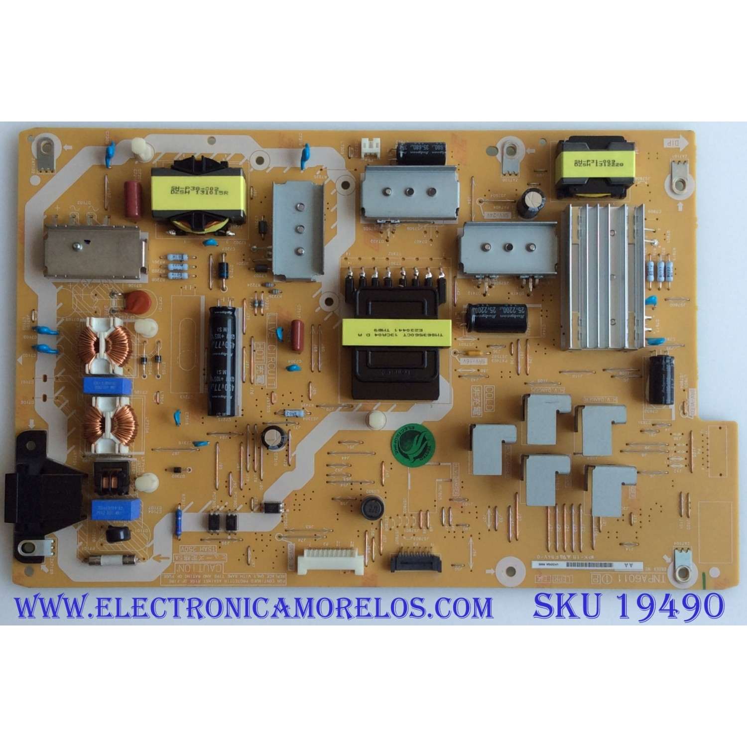 FUENTE DE PODER / PANASONIC / TXN/P1GSVE / TNPA6011 / UK3DQA 8585 / MODELO TX-55AS650B
