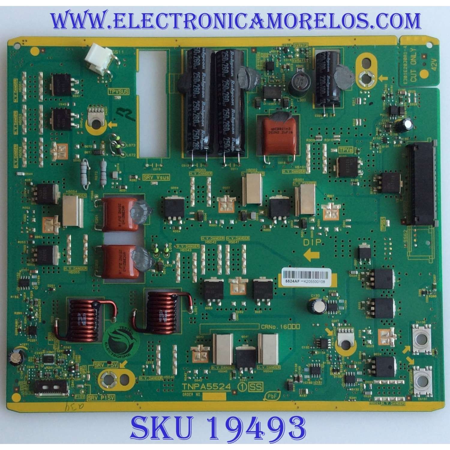 Z-SUS / PANASONIC / TXNSS1RFUU / TNPA5524AF / PANEL MC127FJ1531 / MODELO TC-P50ST50