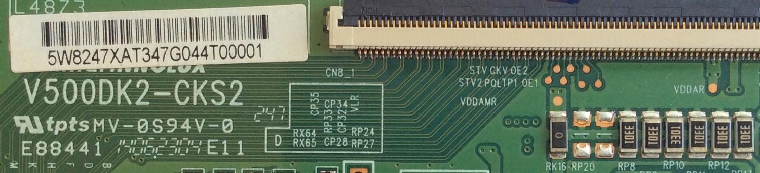 T-CON / PROSCAN / V500DK2-CKS2 40 INCH / V500DK2-CKS2 / MODELOS  PLDED4030A-C-RK A1410 / BDM4065UC - Imagen 2