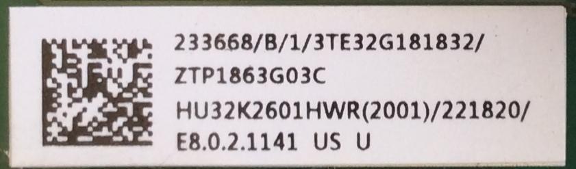 MAIN / SHARP / 233668 / RSAG7.820.7900/ROH / 221820 / HU32K2601HWR / PANEL HD315K2H81-B1\S2\BBY\GM\ROH / MODELO LC-32LB591U - Imagen 2