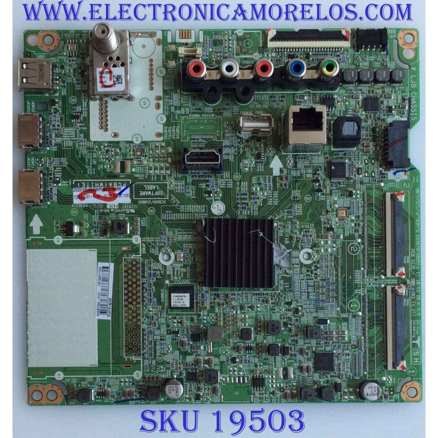 MAIN / LG / EBT65211003 / EAX67872805 8HEBT000-01G1 / PANEL NC650DGG AAGX1 / MODELO 65UK6200PUA BUSWLOR