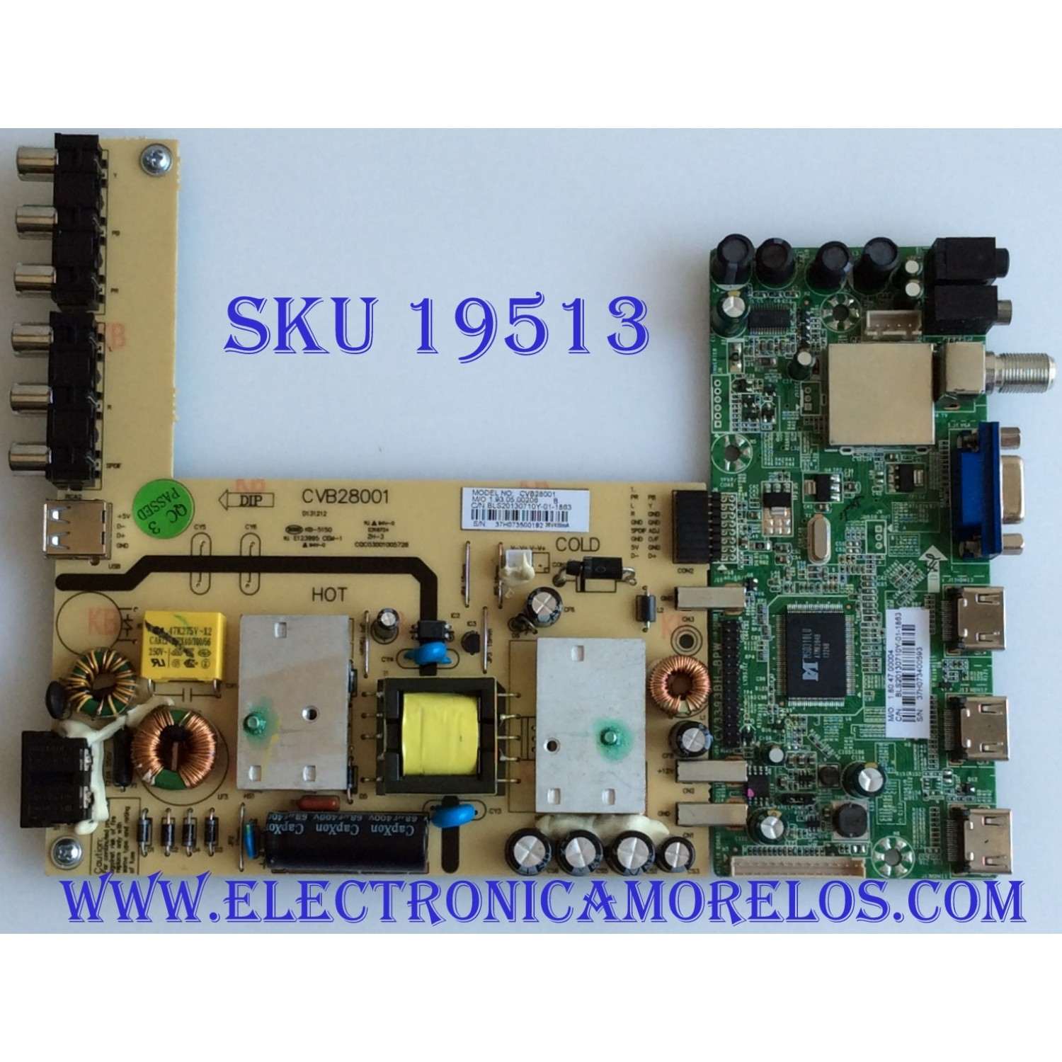 MAIN / FUENTE / (COMBO) SEIKI / 37H0734/CVB28001 / CV3393BH-BPW / BLS20130710Y-01-1863 / PANEL BLD260AA01 / MODELO  SE26HQ02