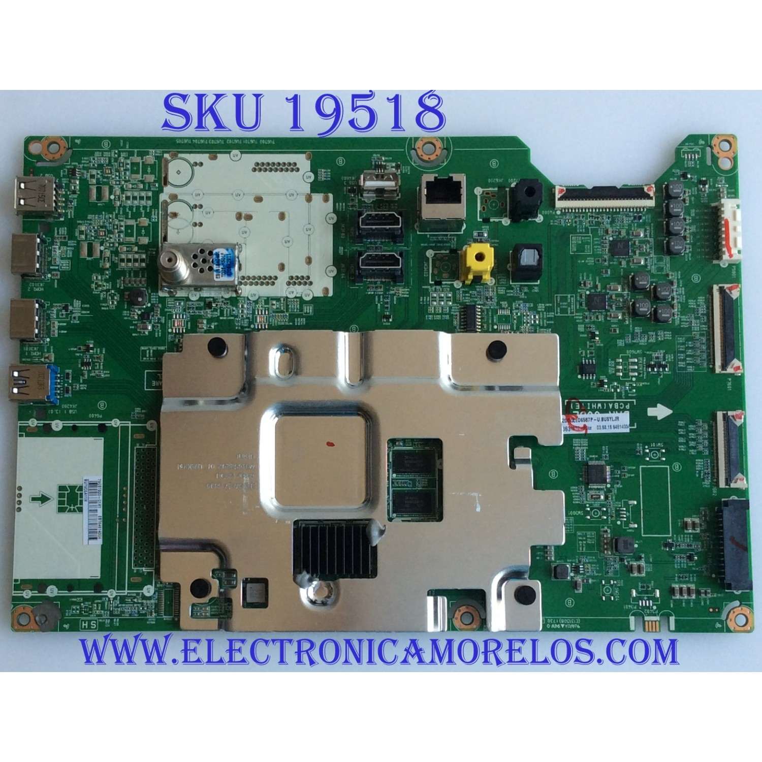 MAIN / LG / EBT64614004 / EAX67150604(1.0) / 79EBT000-01H1 / PANEL LC650AQD-EKA4 / MODELO  OLED65B7P-U BUSYLJR