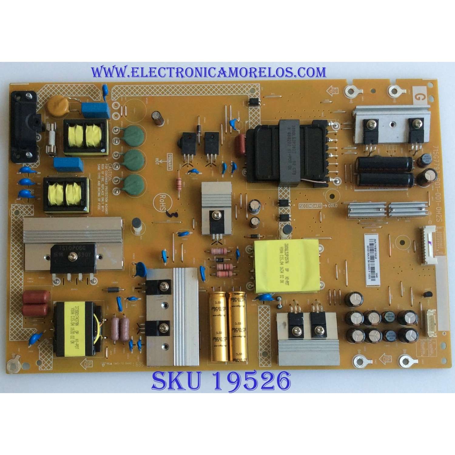 FUENTE DE PODER ORIGINAL PARA TV SONY / NUMERO DE PARTE PLTVG2401XAL8 / 715G7793-P01-001-0H2S / PANEL TPT550J1 -DUYSHA.G REV:S1R / DISPLAY LC550DUY (SH)(A1) / MODELO KDL-55W650D / KDL55W650D
