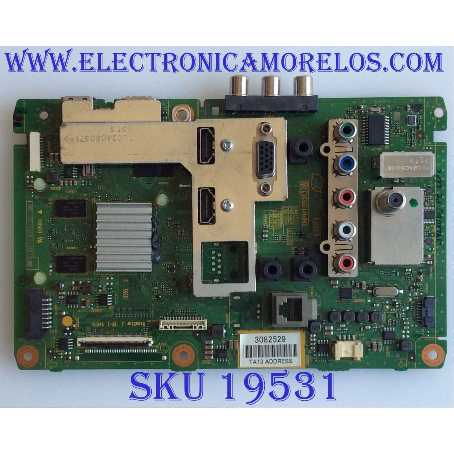 MAIN / PANASONIC / TXN/A11WGUS / TNPH1052AB / PANEL T390HVN02.3 / MODELO / TH-39LRU60