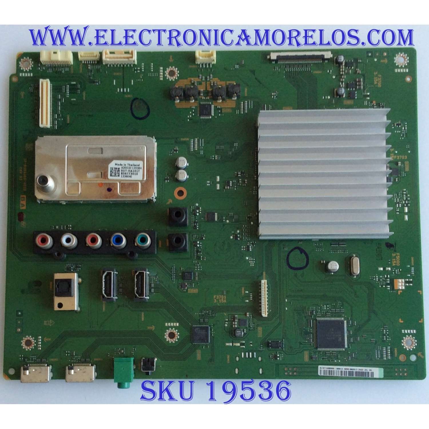 MAIN PARA TV SONY / NUMERO DE PARTE 0132T9600900 / 1P-0104J00-4010 / PANEL T315HW07 / MODELO NSX-32GT1