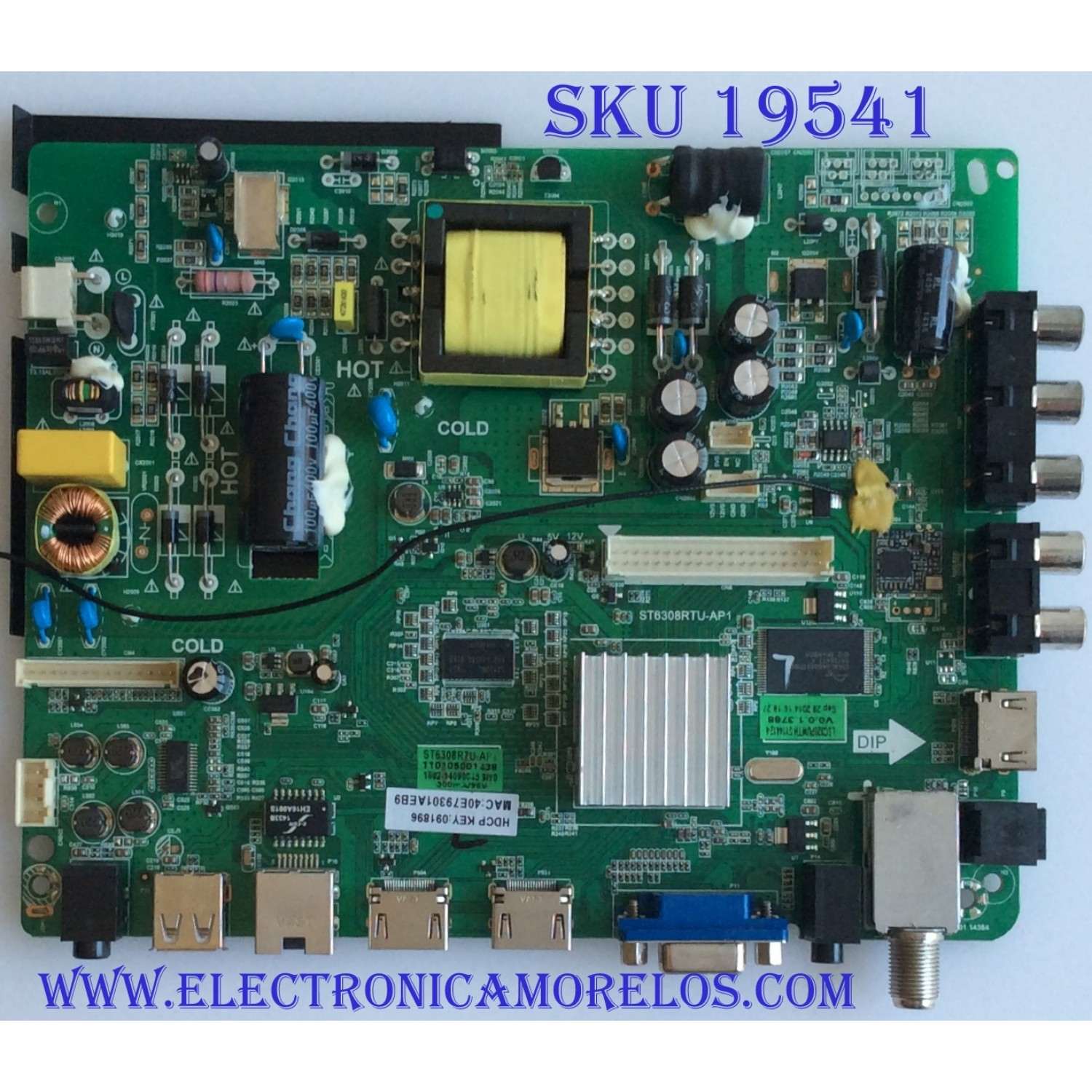 MAIN / FUENTE / (COMBO) SEIKI / 110105001438 / ST6308RTU-AP1 / SY14412-6 / PANEL LSC320PUWTH / MODELO SE32HY19T