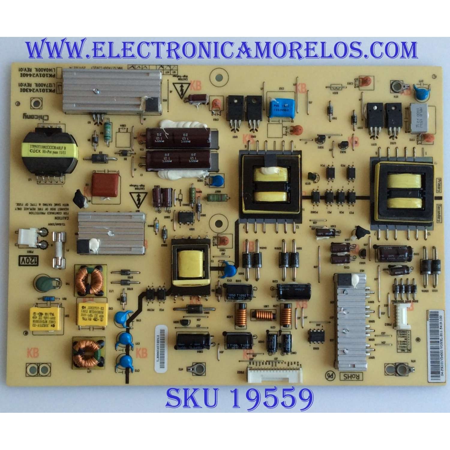 FUENTE DE PODER / TOSHIBA / 75024478 /PK101V2430I / L127A001L / 9MC127A00FC3V2LF / MODELO 46SL412U