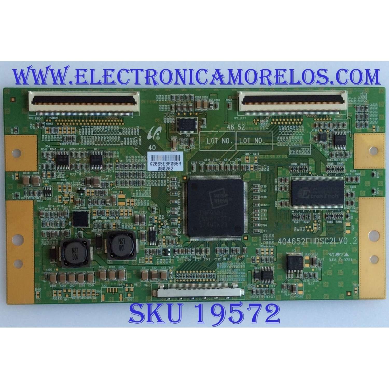 T-CON / SAMSUNG / LJ94-02065E / 404652FHDSC2LV0.2 / PANEL LTA400HA04-V01 / PARTES SUSTITUTAS BN81-01304A, LJ94-02074H, 75012988,BN81-01695A / MODELO LNT4081FX/XAA