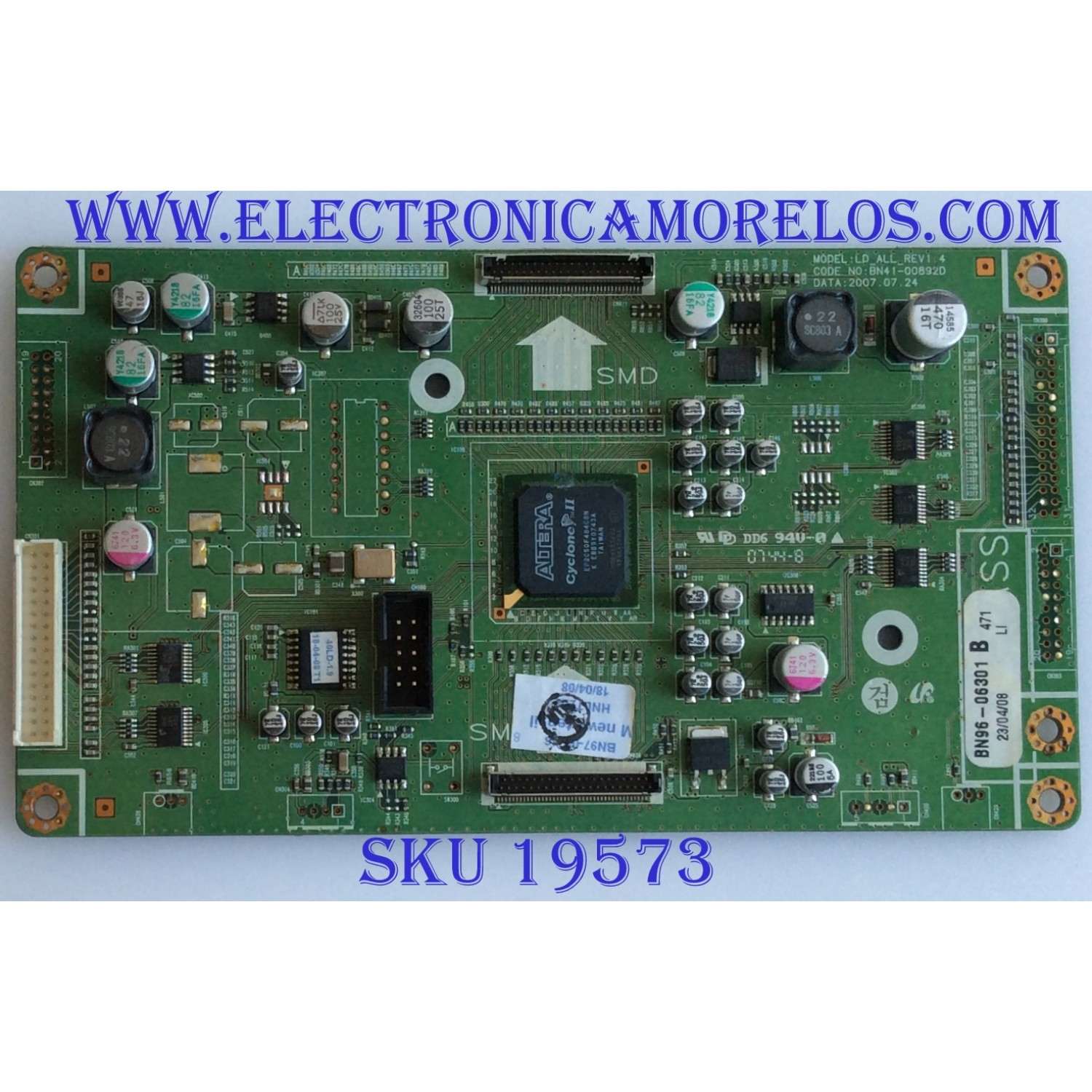 TARJETA DE TENUACIÓN / SAMSUNG / BN96-06301B / BN41-00892D / BN97-01746M / PANEL  LTA400HA04 / MODELO LNT4081FX/XAA