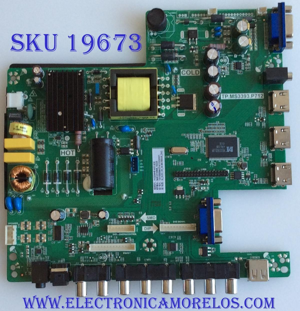 MAIN / FUENTE / (COMBO) / H15061160 / TP.MS3393.P712 / T201505058A  / PANEL HV320WHB-N00 / MODELO  CE3230V-BWMV93CB