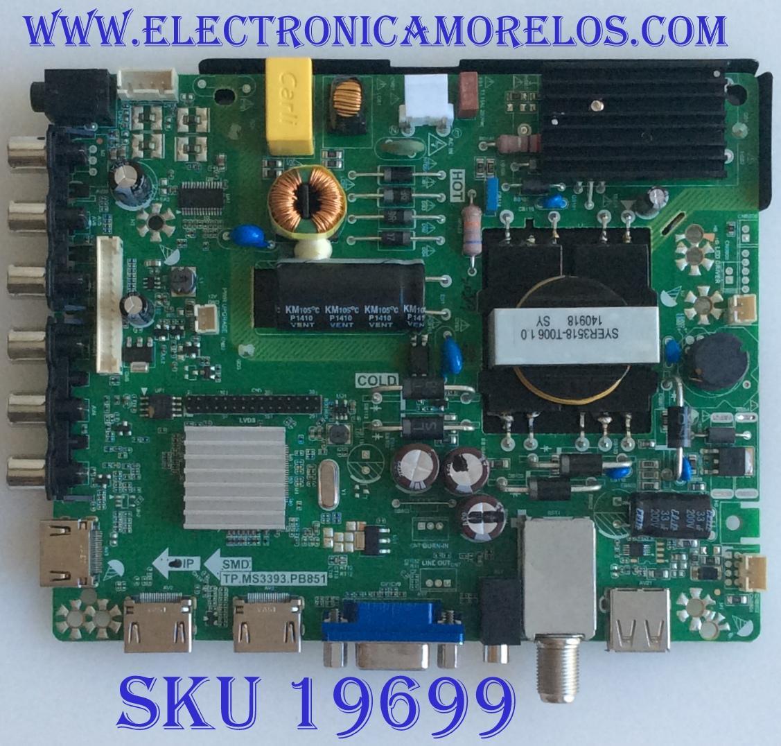 MAIN / FUENTE / (COMBO) / UPSTAR / C14030103 / TP.MS3393.PB851 / PANEL KM0315LDPH04-H03 / MODELO P032EWY