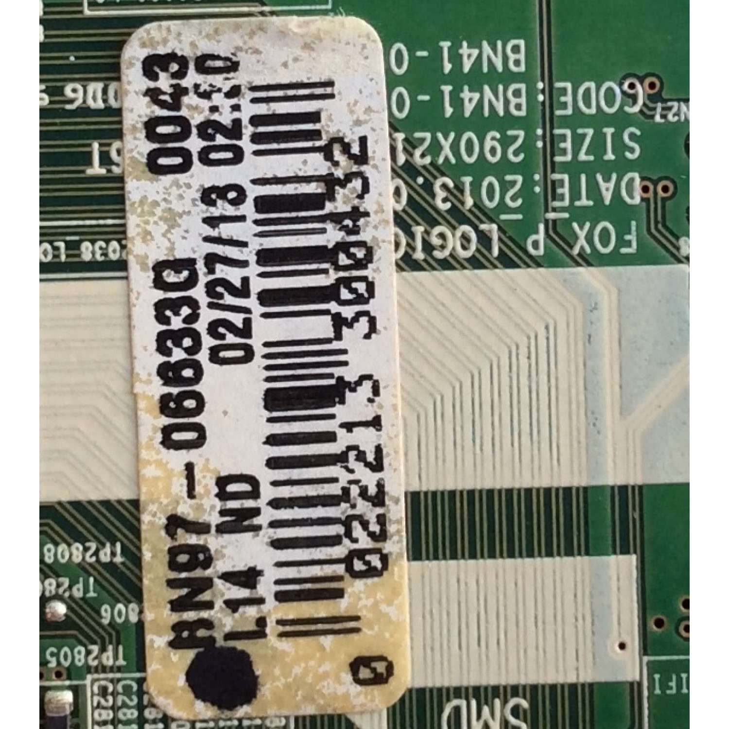 MAIN / SAMSUNG / BN94-06205C / BN41-01998A / BN97-06633G / PANEL'S S64FH-YE02 / S64FH-YB04 / MODELO PN64F8500AFXZA US01 - Imagen 3