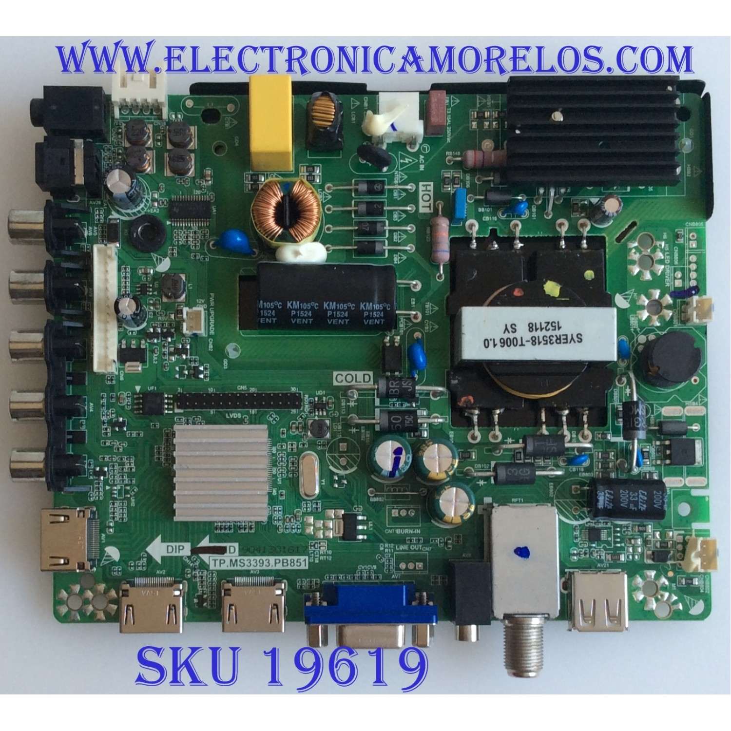 MAIN / FUENTE / (COMBO) / WESTINGHOUSE / 34014114 / H15061246 / TP.MS3393.PB851 / PANEL V320BJ7-PE1 / MODELO WD32HB1120