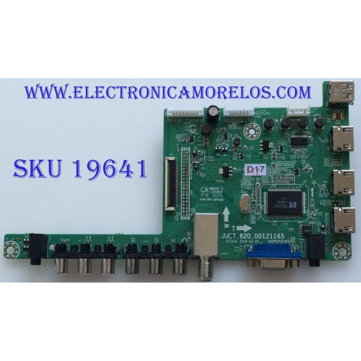 MAIN / HITACHI / 999R6CA / JUC7.820.00121165 / PANEL C550F15-E6-H / 