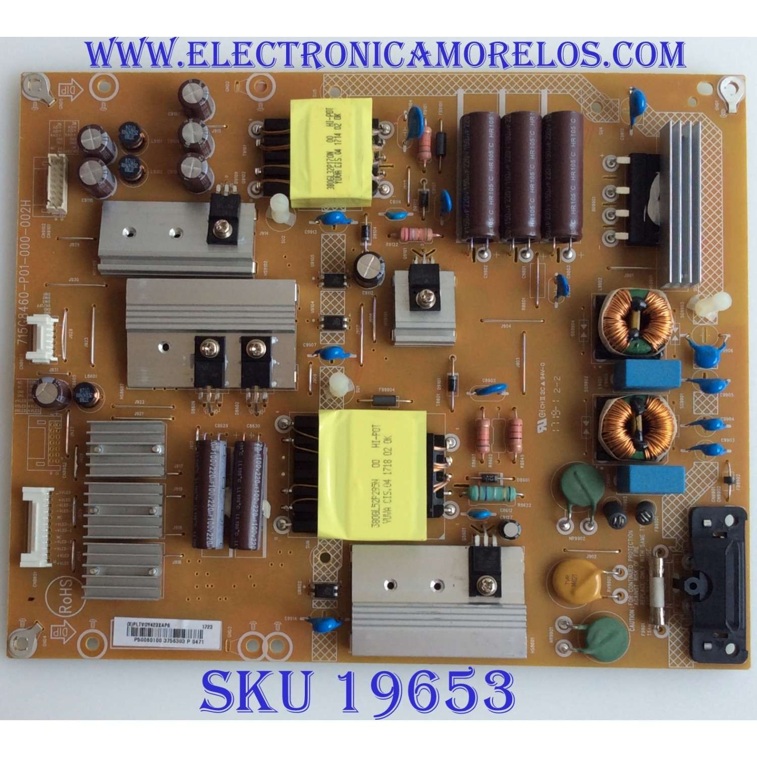 FUENTE DE PODER / VIZIO PLTVGY423XAP6 / 715G8460-P01-000-002H / GY423XAP6 / (X)PLTVGY423XAK6 / MODELOS D50-E1 LTYWVTKT / D50-E1 LTMWVTMT