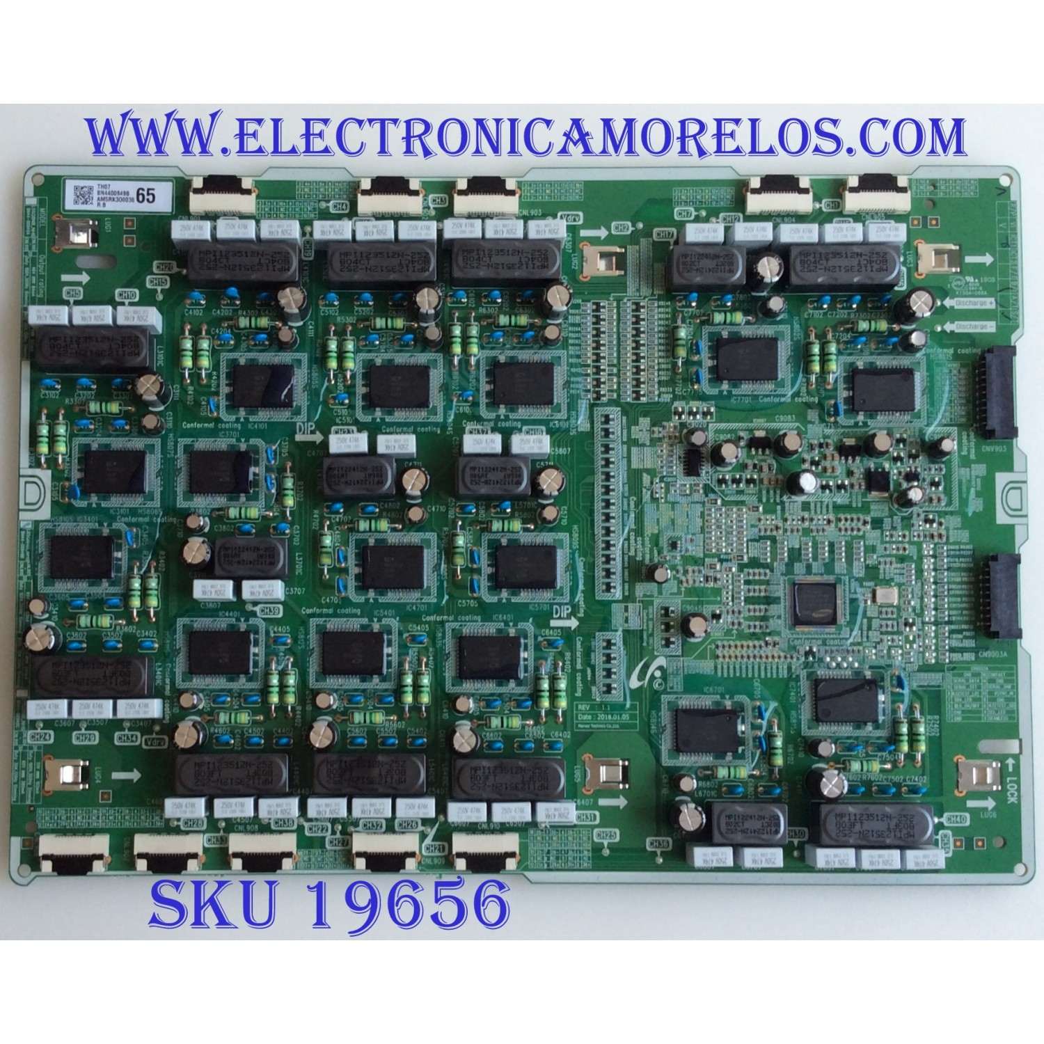 LED DRIVER PARA TV SAMSUNG QLED / NUMERO DE PARTE BN4400949B / BN44-00949B / L65Q8NB_NHS / PANEL CY-TN065FLLV3H / MODELO QN65Q8 / QN65Q8FNBFXZA FA02 / ((NOTA IMPORTANTE:CHECAR QUE EL PANEL Y MODELO QUE CORRESPONDA CON SU TV))