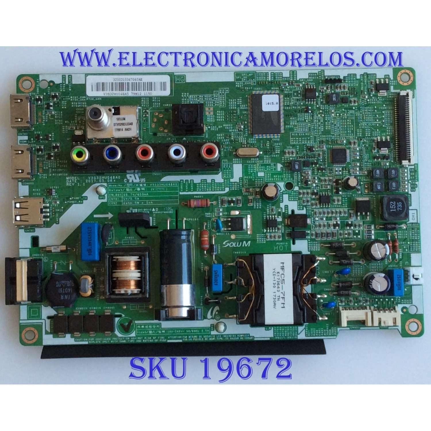 MAIN / SAMSUNG / BN81-15727A / V3S32HU048A5 / V3S32HU048A0 / PANEL BOEI320WX1 / MODELO UN32J400DCFXZA