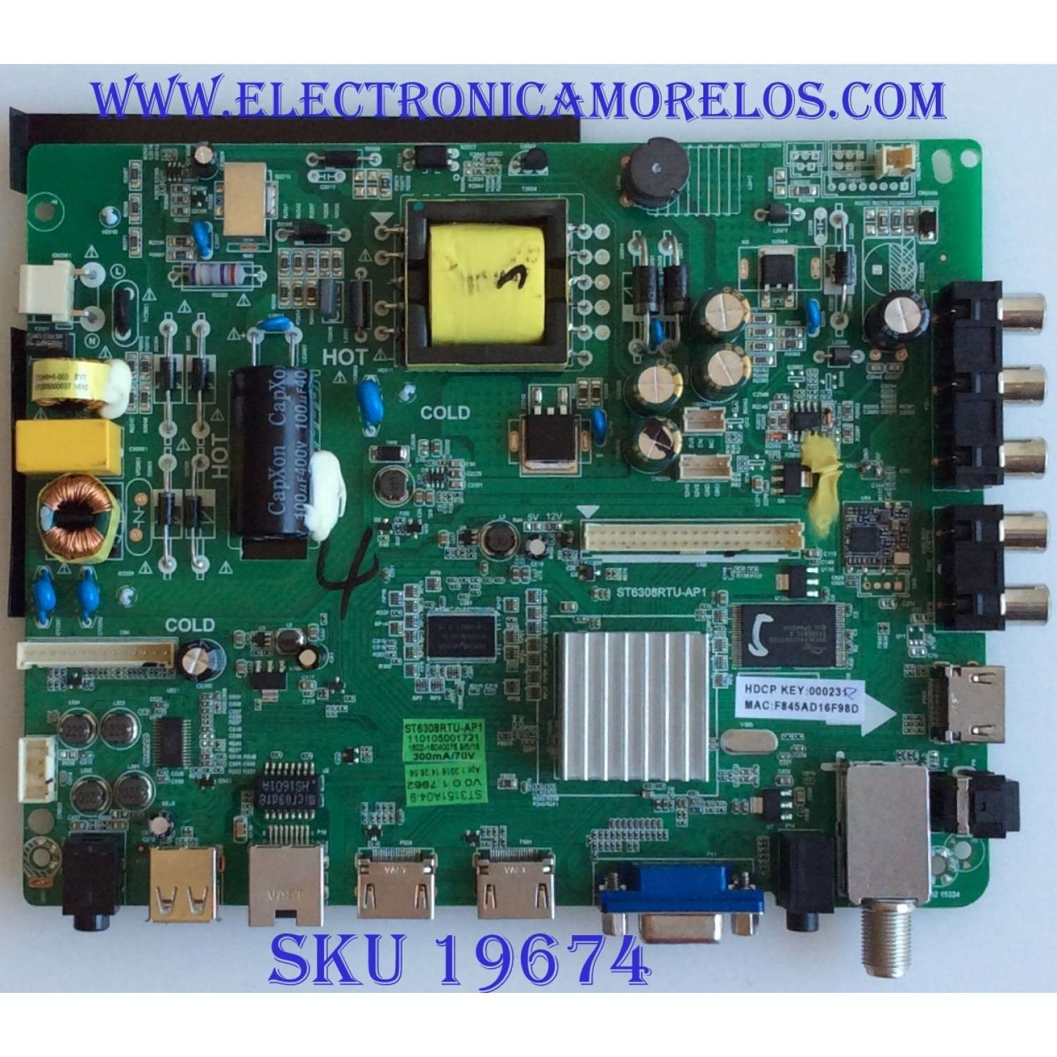 MAIN / FUENTE / (COMBO) / 110105001721 / ST6308RTU-AP1 / ST3151A04-9 / PANEL MD3232YTBH / MODELO WD32FB2530