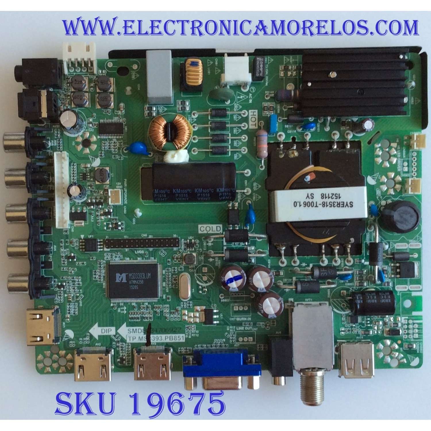MAIN / FUENTE / (COMBO) / ELEMENT / 22002A0028ST-P5 / TP.MS3393.PB851 / H15051127 / PANEL BOEI320WX1 / MODELO ELEFW328