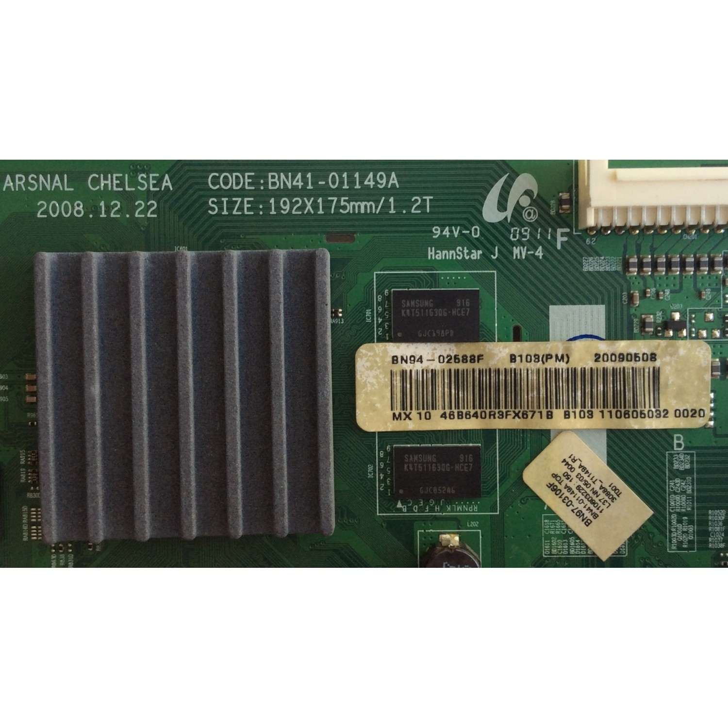 MAIN / SAMSUNG / BN94-02588F / BN41-01149A / BN97-03106F / BN94-02573A / BN94-02573B / BN94-02588A / ( MAS PARTES SUSTITUTAS EN DESCRIPCION )/ PANEL LTF460HF07-A04 / MODELO LN46B640R3FXZA SS02 - Imagen 2
