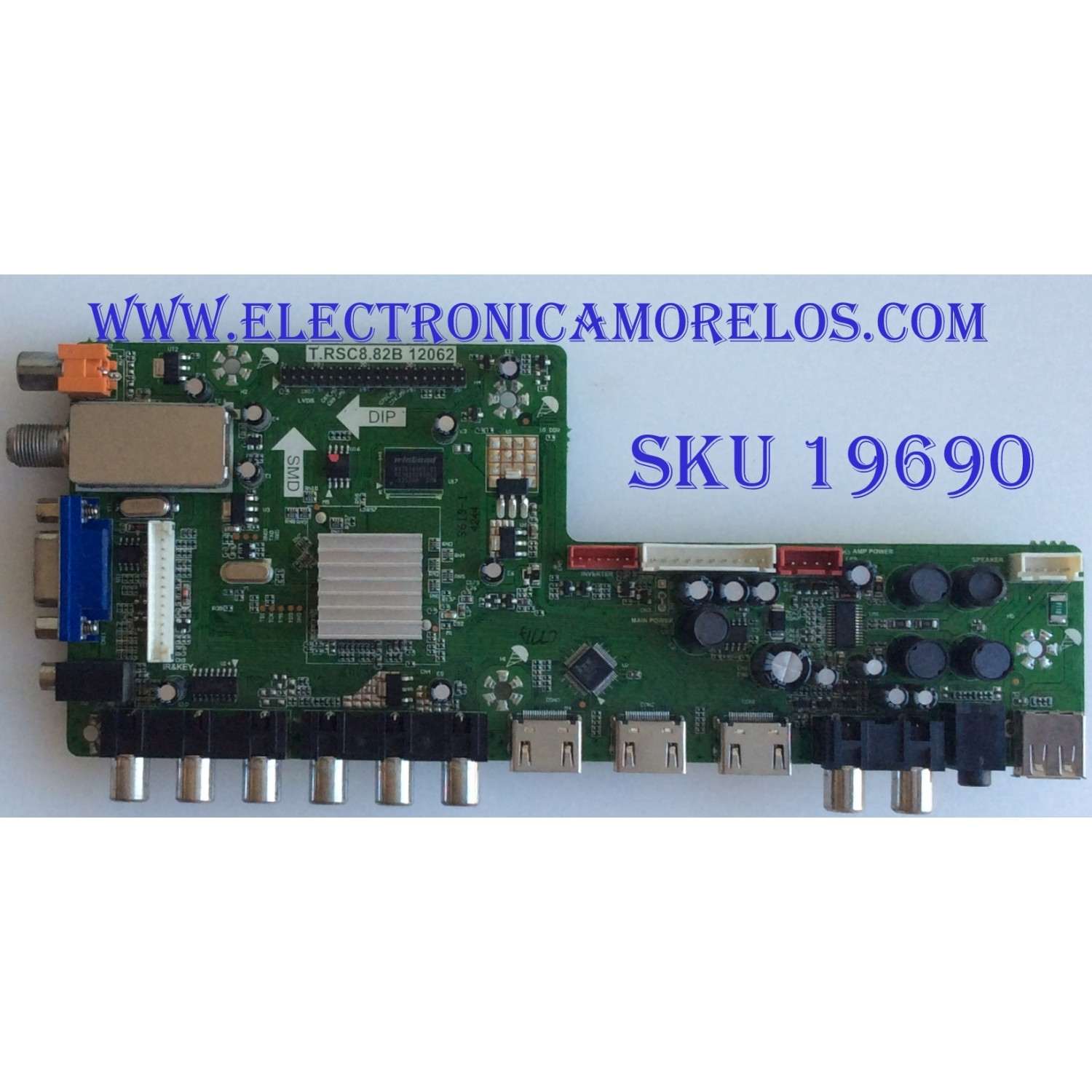 MAIN / SCEPTRE / B12083619 / T.RSC8.82B 12062 / IR1207013 / PANEL V500HJ1-L01 / MODELO X505BV-FHD