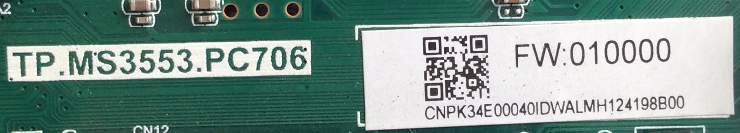 MAIN / FUENTE / (COMBO) / TOSHIBA / H17020287 / TP.MS3553.PC706 / 144198 / PANEL K430WDRC / MODELO 43L420U - Imagen 2