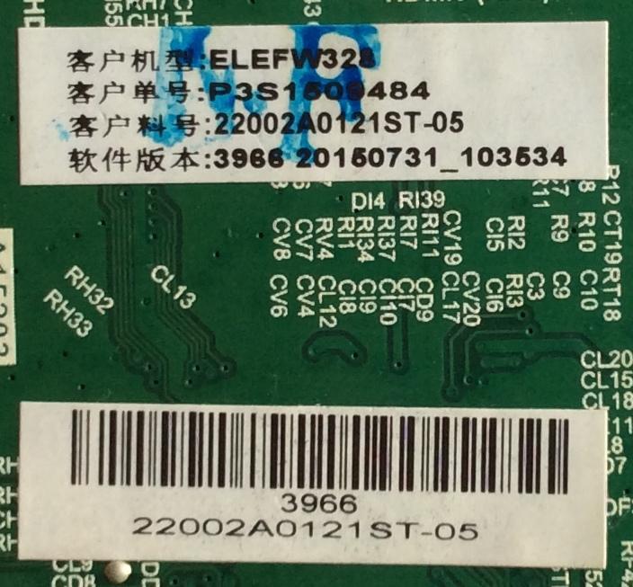 MAIN / FUENTE / (COMBO) / ELEMENT / H15081448 / TP.MS3393T.PB758 / 22002A0121ST-05 / PANEL BOEI320WX1-01 / MODELO ELEFW328 - Imagen 2