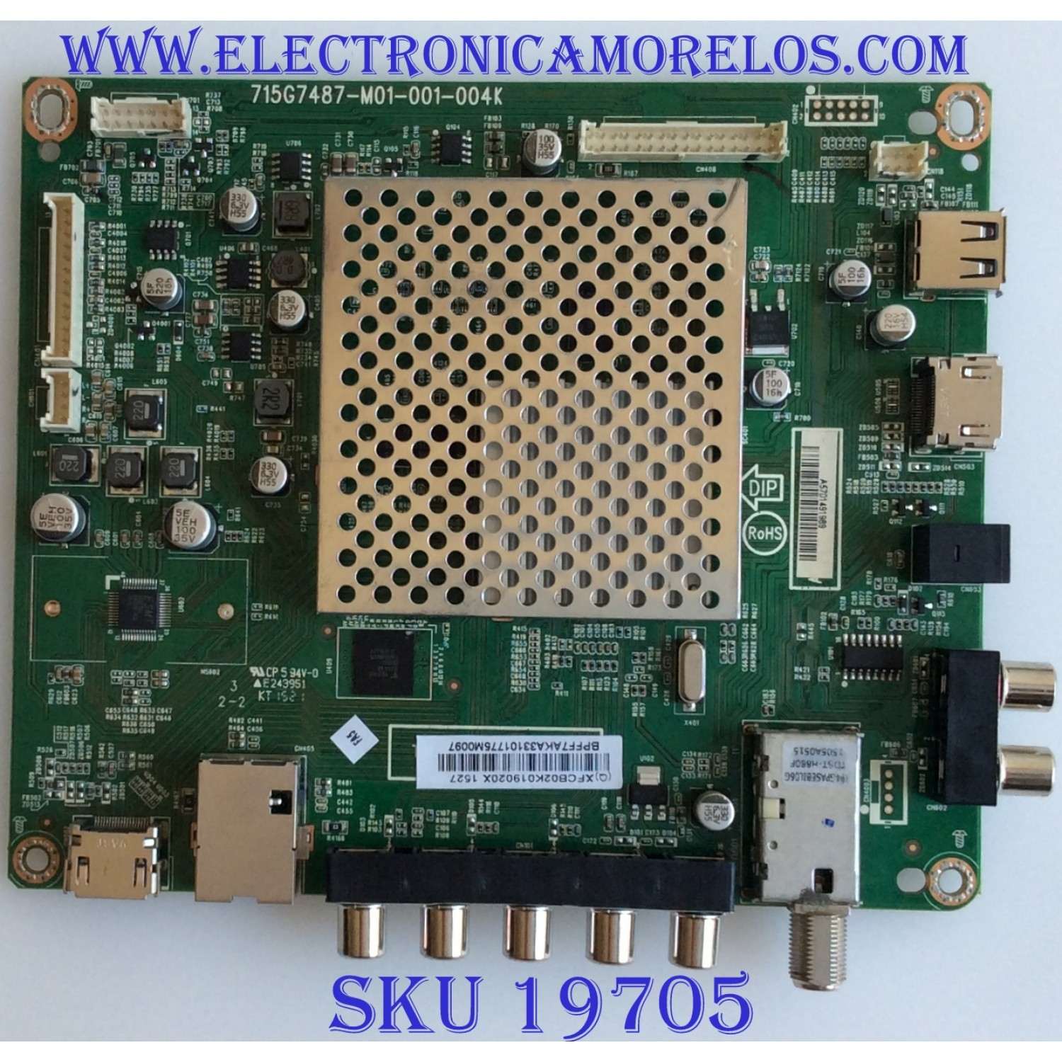 MAIN / VIZIO / 756TXFCB02K0190 / 715G7487-M01-001-004K / CBPFF7AKX1 / PANEL TPT315B5-WHBN0.K / MODELO E32H-C1 LTTUSJCR