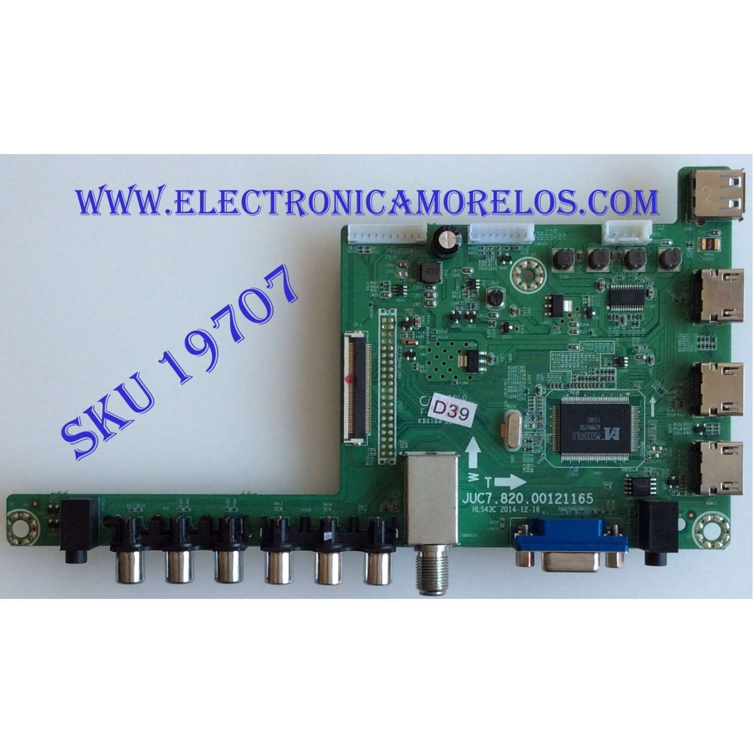 MAIN / HITACHI / 999E6CA / JUC7.820.00121165 / PANEL C550F15-E6-H(G4) / MODELO LE55AGR9A