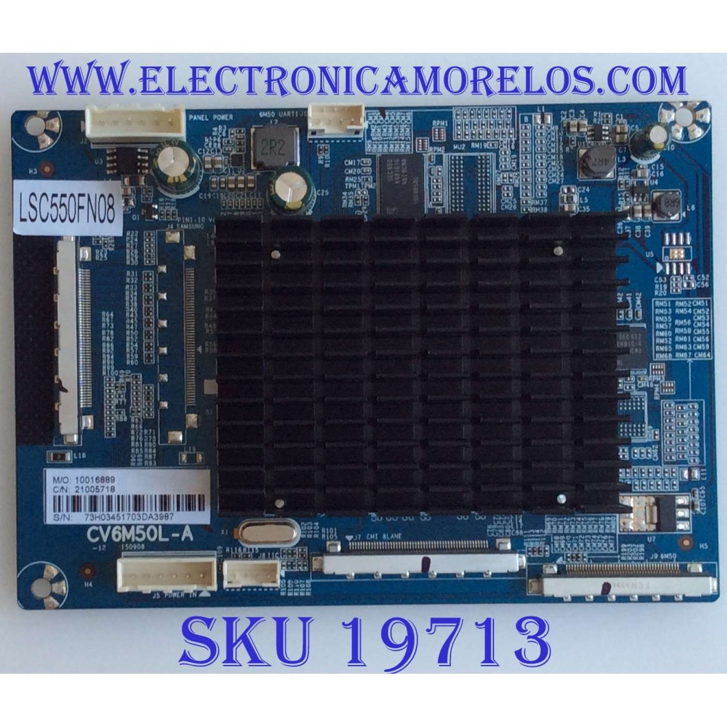 TARJETA INTERFACE / ELEMENT / 10016889 / CV6M50L-A-12 / 21005718 / LSC550FN08 / PANEL MD5524YTSU / MODELO E4SFT5517