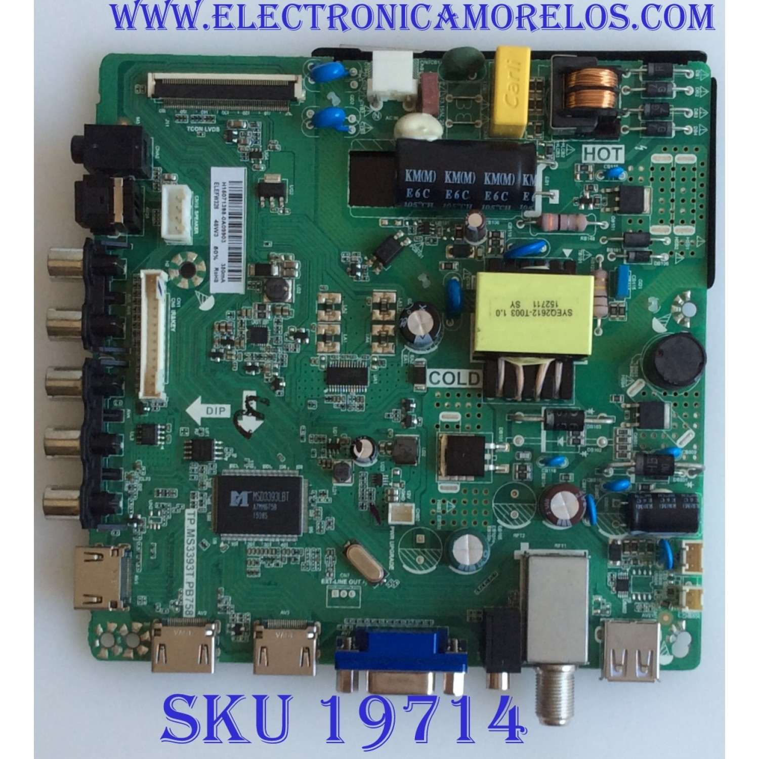 MAIN / FUENTE / (COMBO) / ELEMENT / H15071398 / TP.MS3393T.PB758 / P3S15072801 / PANEL BOEI320WX1-01 / 