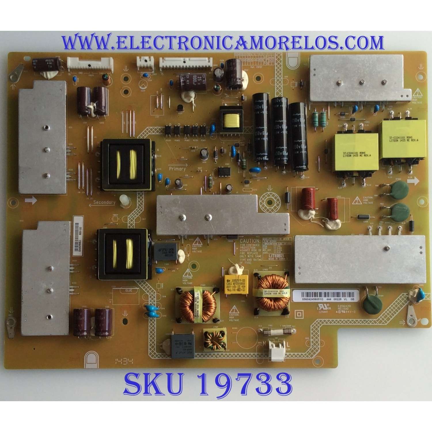 FUENTE DE PODER / VIZIO / 056.04245.6051 / PA-3241-1W / 056042456051G / MODELO P552UI-B2