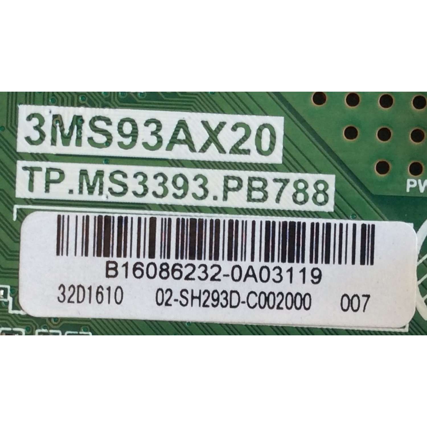 MAIN / FUENTE / (COMBO) / INSIGNIA / B16086232 / 3MS93AX20 / TP.MS3393.PB788 / MODELO NS-32D311NA17 - Imagen 2