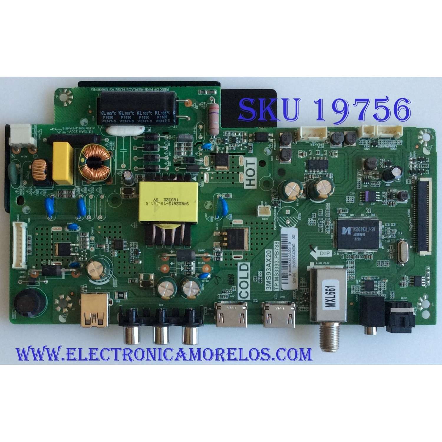 MAIN / FUENTE / (COMBO) / INSIGNIA / B16086232 / 3MS93AX20 / TP.MS3393.PB788 / MODELO NS-32D311NA17
