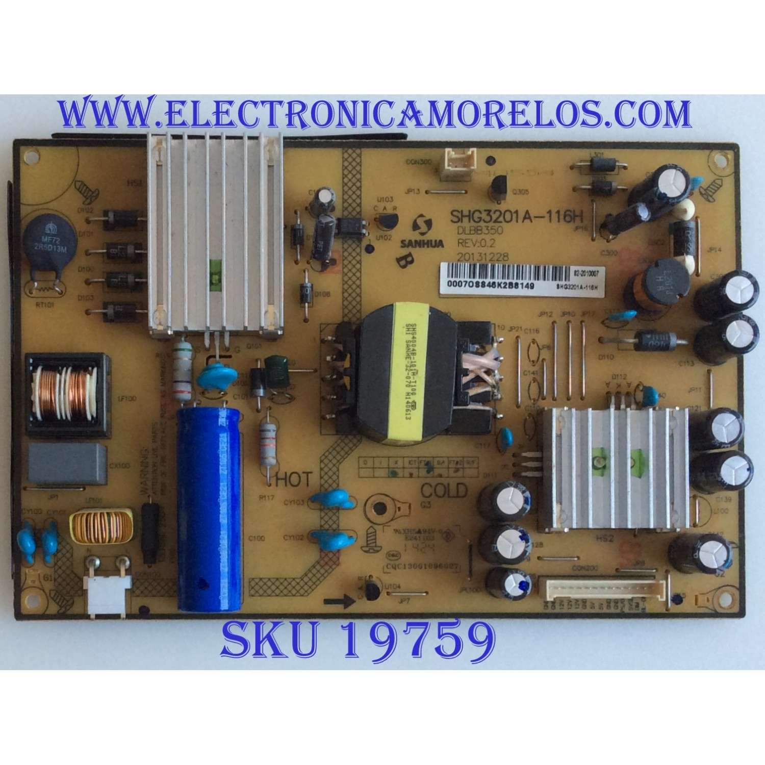 FUENTE DE PODER / JVC / SHG3201A-1116H / DLBB350 / MODELO LT-32DE74