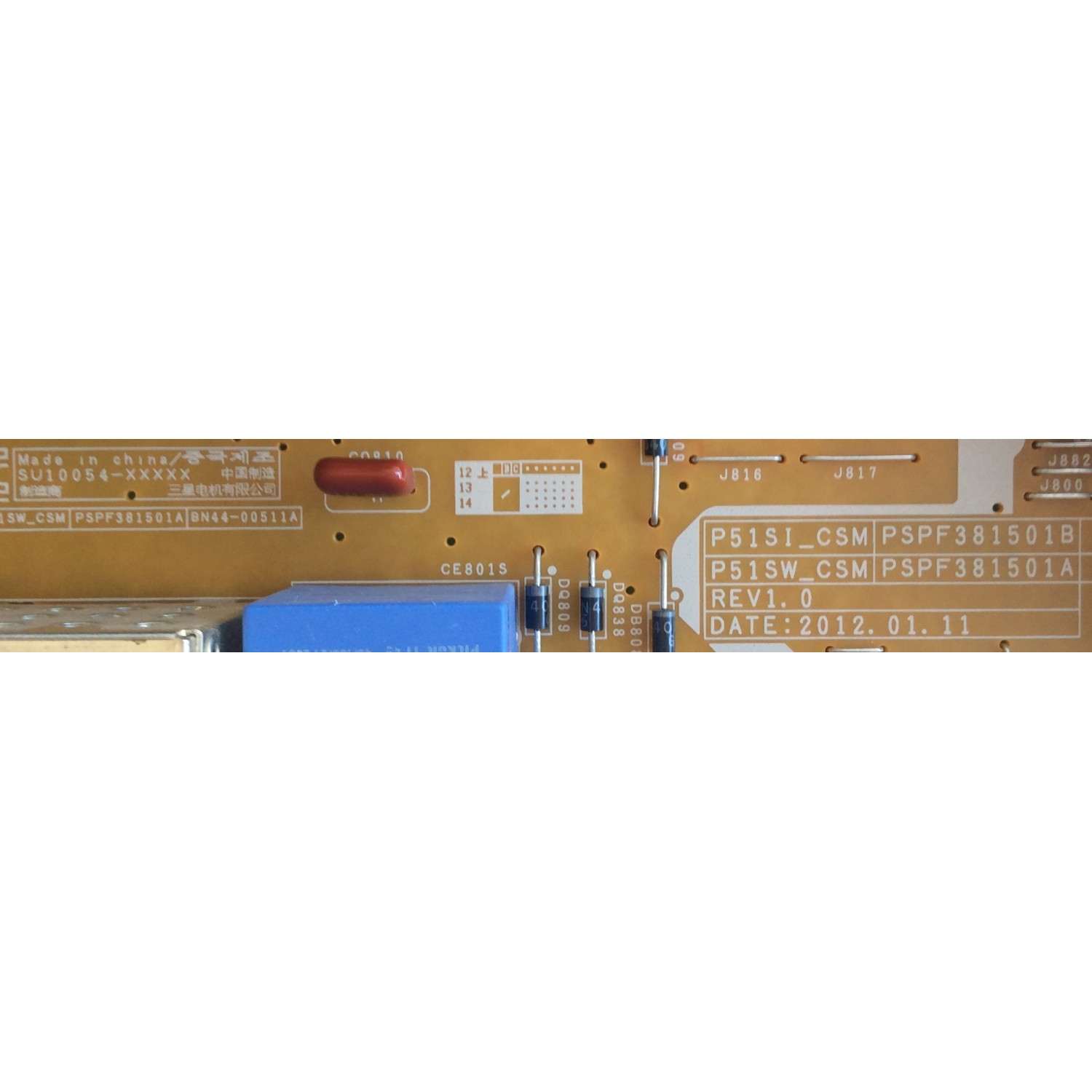 FUENTE DE PODER / SAMSUNG / BN44-00511A / P51SW_CSM, PSPF381501A / SU10054-XXXXX / MODELOS PN51E7000FFXZA TS02 / PN51E8000GFXZA TS02 - Imagen 3
