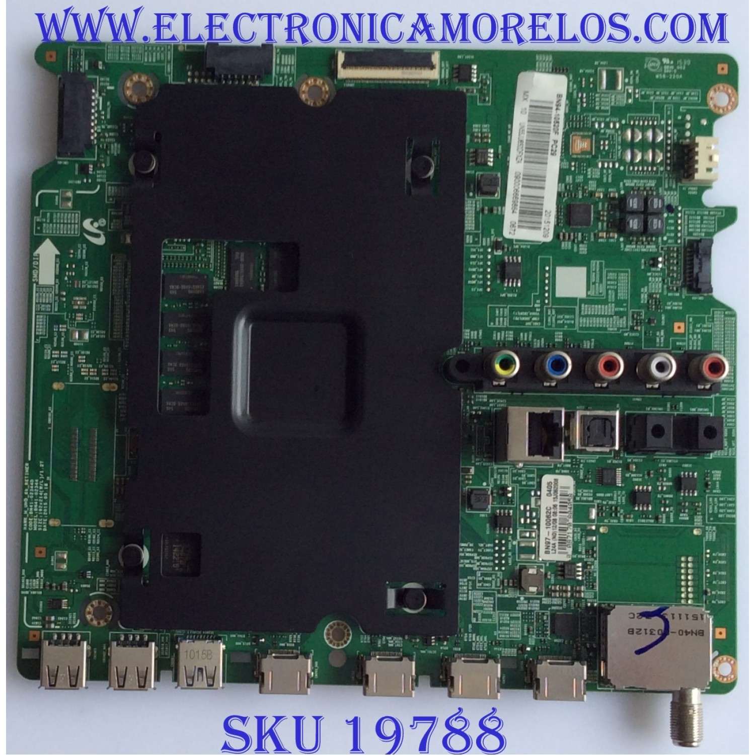 MAIN PARA TV SAMSUNG 4K UHD / NUMERO DE PARTE BN94-10520F / BN97-10062C / BN41-02344D / BN9410520F / PANEL CY-GJ055HGLVDH / MODELO UN55JU650 / UN55JU650DFXZA TH03