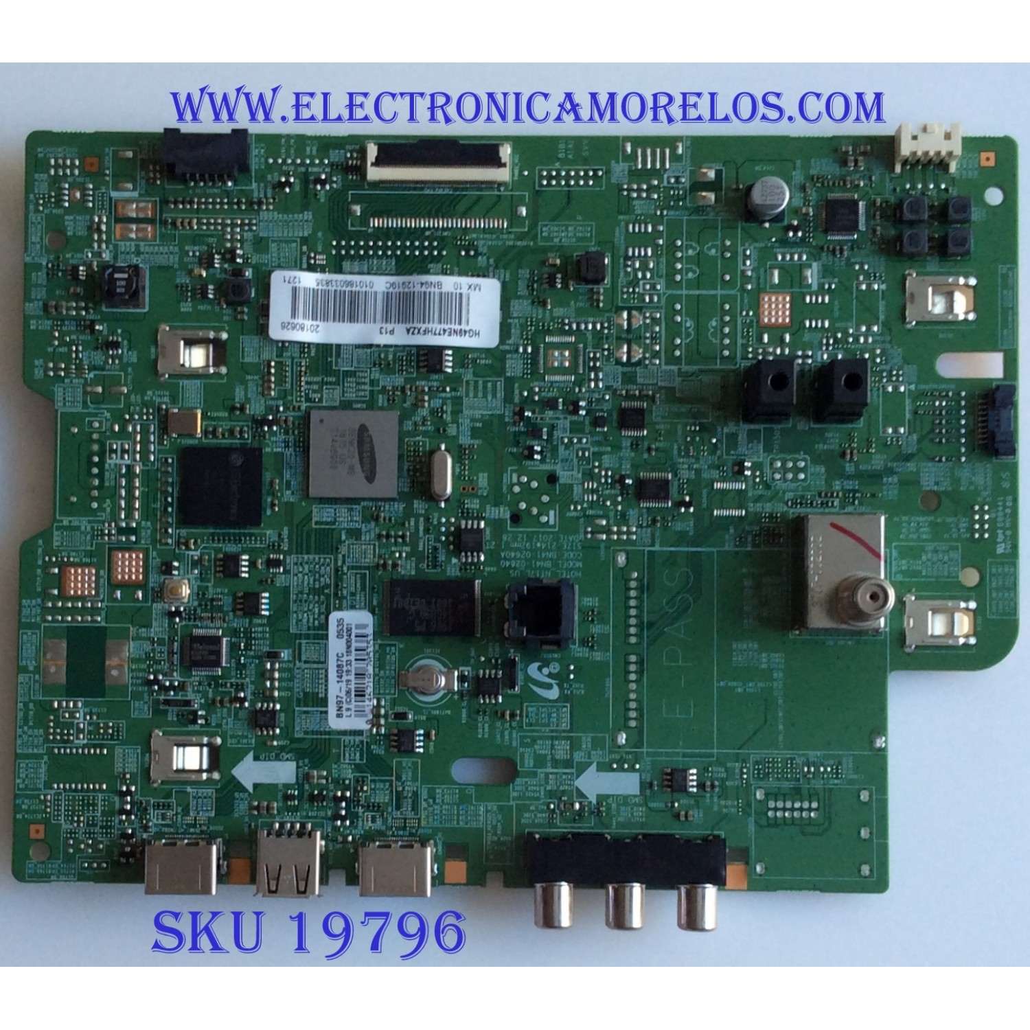 MAIN / SAMSUNG / BN94-12919C / BN97-14087C / BN41-02640A / MODELO HG49NE477HFXZA
