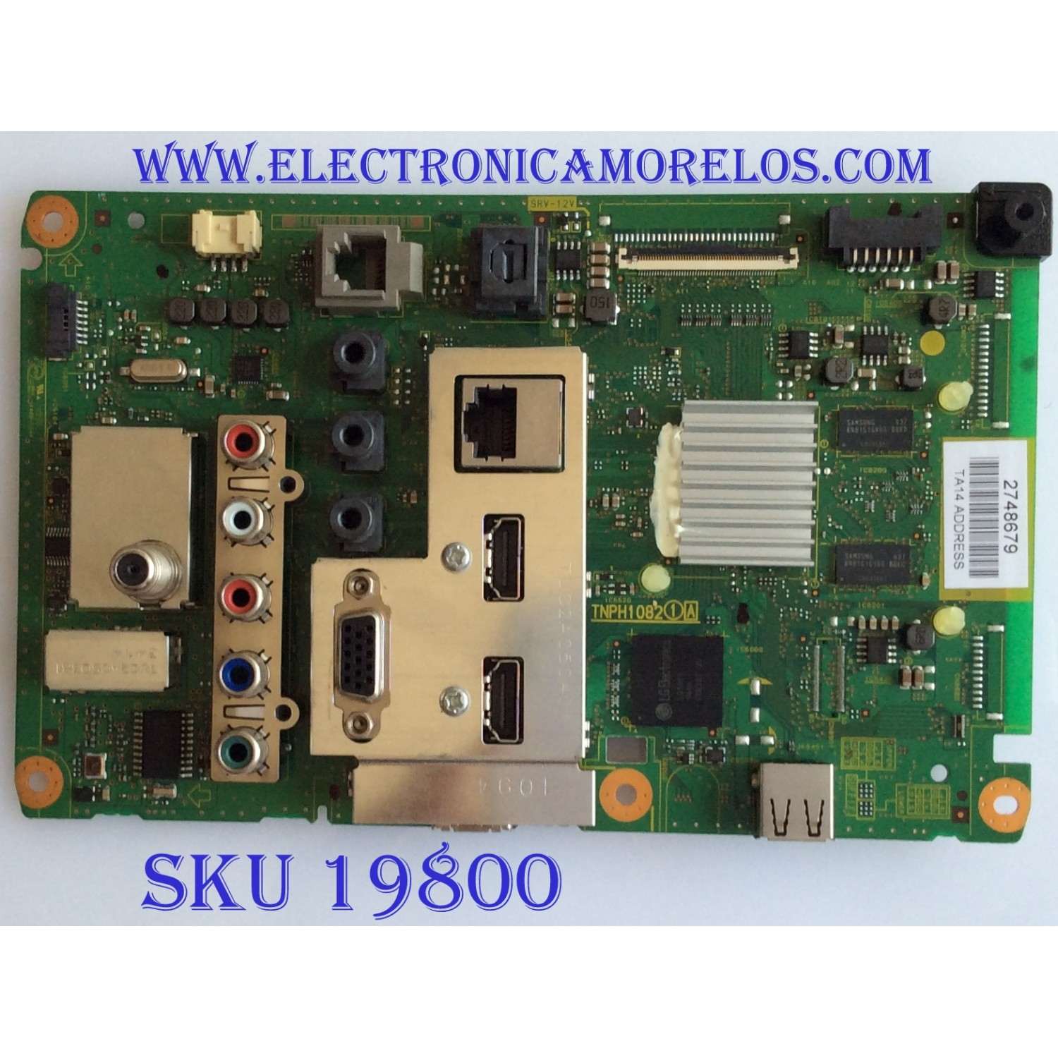 MAIN / PANASONIC / TXN/A11WHUS / TNPH1082 / TNPH1082 AD / PANEL V500HJ1-LE6 / MODELO TH-50LRU70