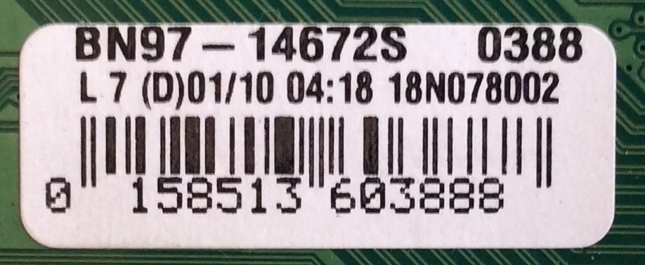 MAIN PARA TV SAMSUNG ORIGINAL / NUMERO DE PARTE BN94-13119P / BN97-14672S / BN41-02692A / PANEL CY-NN055HGLVAH / CY-NN055HGEV1H / DISPLAY LSF550FN09-L05 / BN96-39045D / MODELO HG55NJ678UFXZA / HG55NJ678UFXZA FA01 - Imagen 2