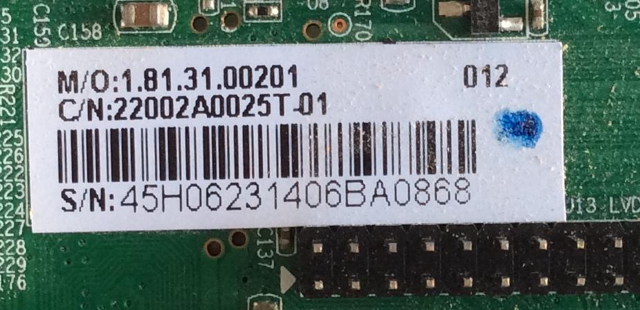MAIN / INSIGNIA / 22002A0025T / CV3393BH-G / 45H0623 / PANEL BOEI320WX1 / MODELO NS-32D312NA15 - Imagen 2
